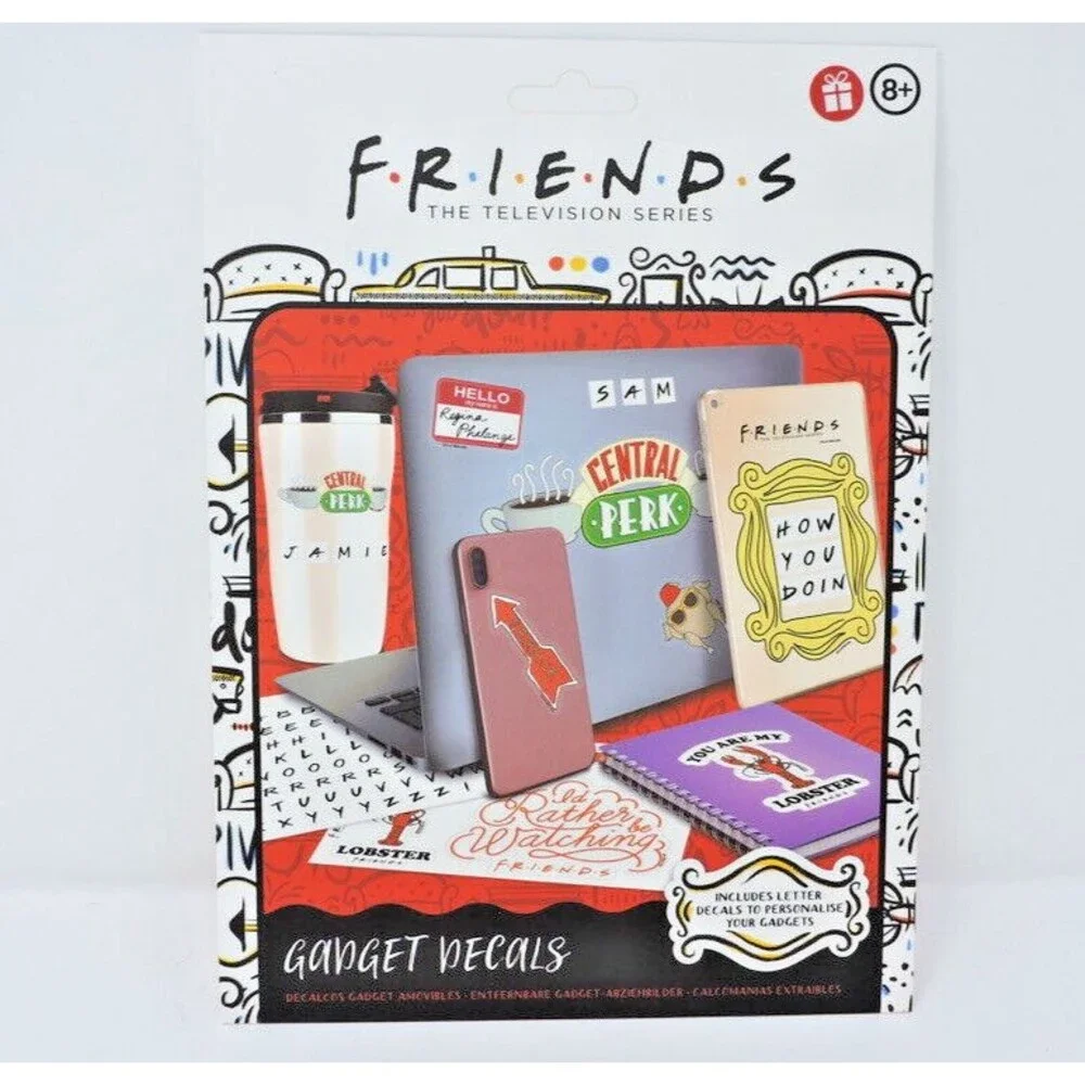 Friends The Television Series 110 Waterproof Removable Gadget Decals Personalize